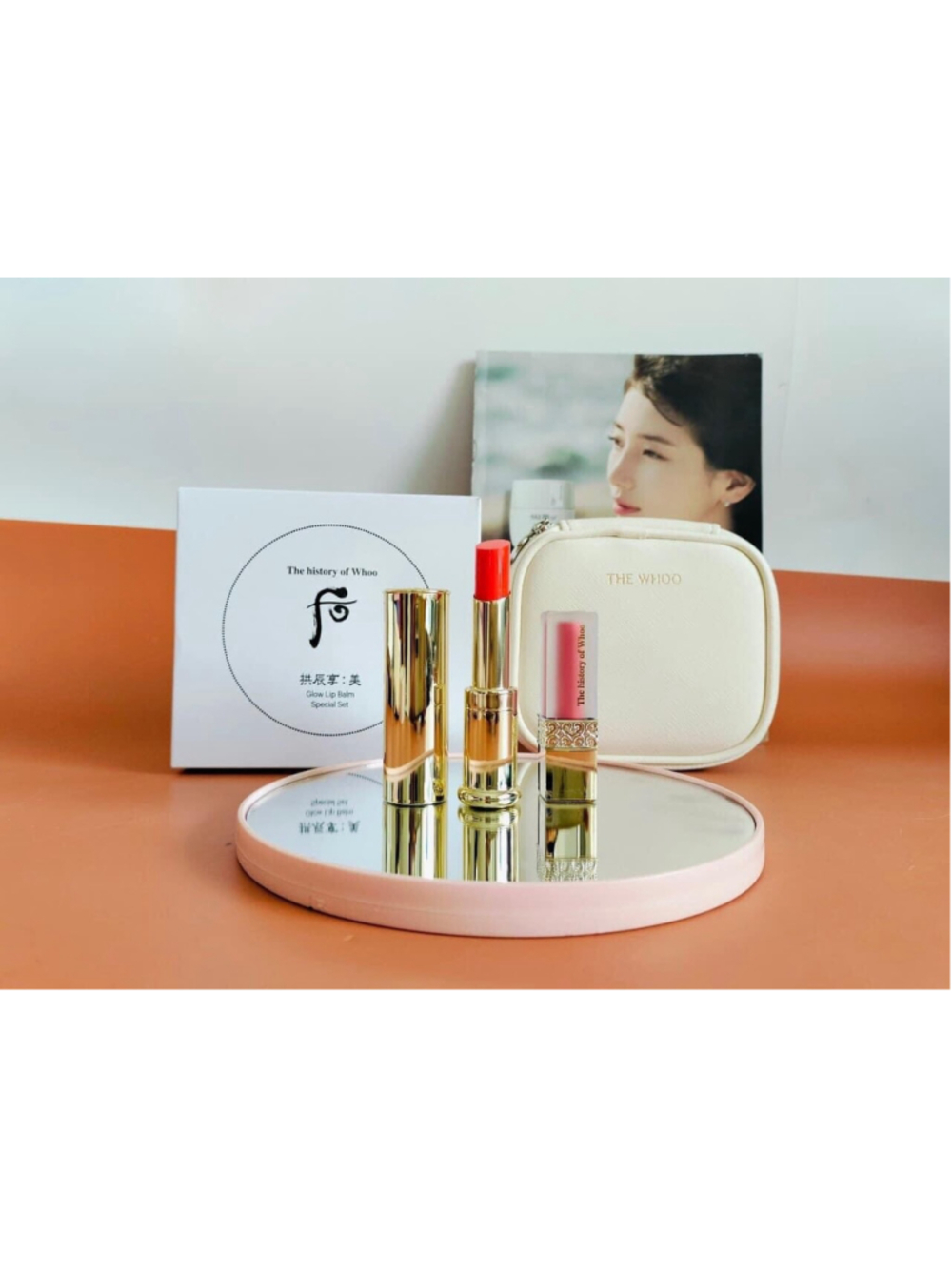 The History of Whoo - Gongjinhyang Mi Glow Lip Balm Special Set - Color : ORANGE
